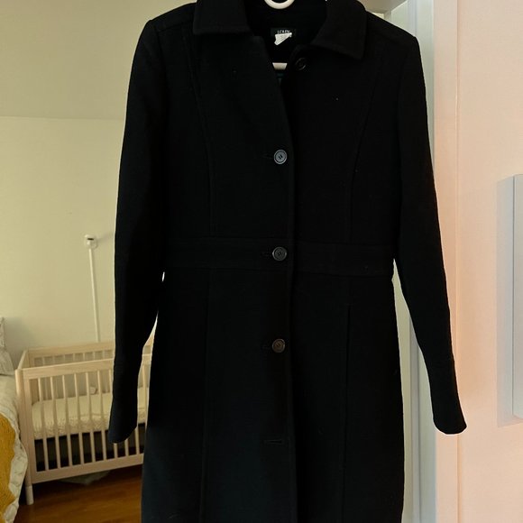 J Crew Black Peacoat - Picture 2 of 2